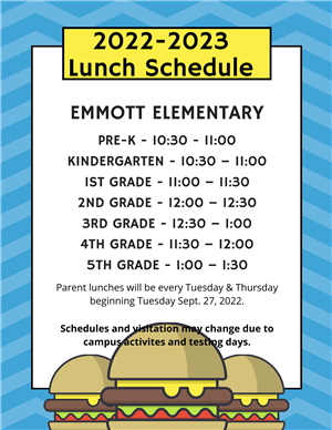 Lunch Schedule